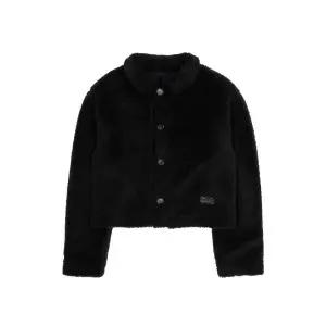 THE COLDEST MOMENT TCM reversible check fur jacket black 25102752 419208