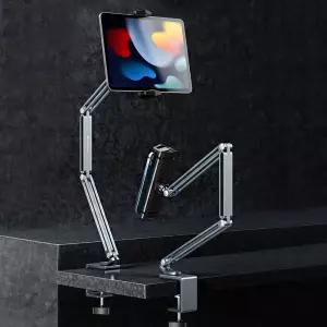 [모두모아]침실 사무실 책상 각도조절 핸드폰 태블릿 암 거치대 스마트폰거치대 침대핸드폰거치대 사무실거