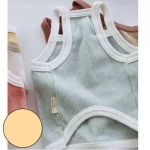 [반려] 강아지 곰세마리 나시티 옐로우 1P 여름 티셔츠 패션