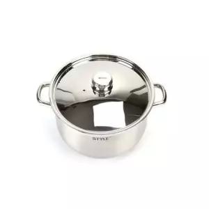 인덕션겸용 삼중바닥 스텐 곰솥 양수냄비 28cm 탕 국 찜통