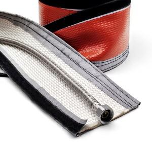 내화 슬리브 고온 자가 접착 유리 섬유 브레이드 쉬스 절연 보호 케이블 케이싱 파이프