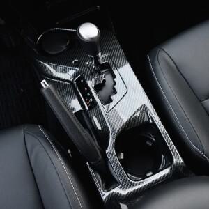 토요타 RAV4 2016용 ABS 카본 파이버 자동차 기어 패널 시프트 트림 물컵 프레임 스티커