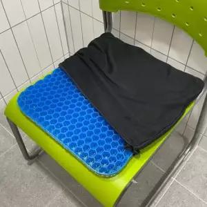 벌집모양 사각 실리콘 의자방석 수험생방석