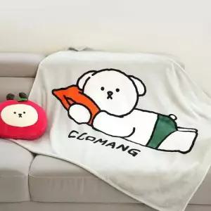 핑크풋 꼬망 담요 캐릭터 이불 무릎 캠핑