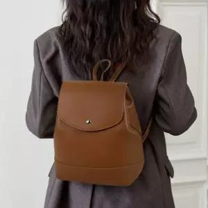 미니멀 가죽 여성 데일리 백팩 캐주얼 가방 가죽백팩 여성백팩 미니백팩