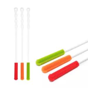 긴막대형 세척 페트병솔(대) 41cm 병솔 실리콘 좁은입구 슬림형 물병 파미레 보틀 텀블러