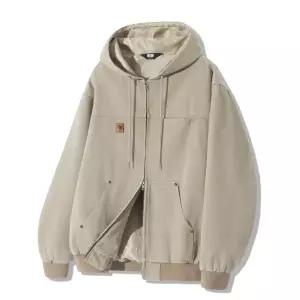 4월 3일 배송 트릴리온 TR일리오 ILLIO N 빈티지 워싱 캔버스 워크 후드 집업 크림 TRSHT12CR 418415