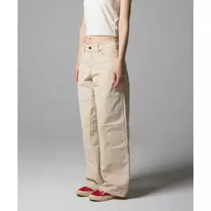 디키즈 DICKIES 우먼스 더블니 워시드 팬츠 Whitecap Gray DK0A4Z7JF90 419319