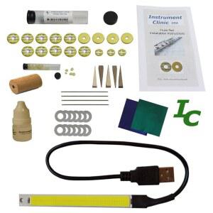 악기 클리닉 플루트 패드 키트, 게마인하르트 플루트와 호환되는 교체 패드, 설명서 포함, 미국산 패드!