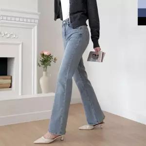 2L- SIN WSF5000-1 여자 히든밴딩 스판 세미 부츠컷 반하이웨스트 청바지 데님