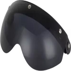 오픈 페이스 모터사이클 헬멧을 위한 소만 파일럿 스타일 3스냅 딥 스모크 유니버설 바이저 레트로