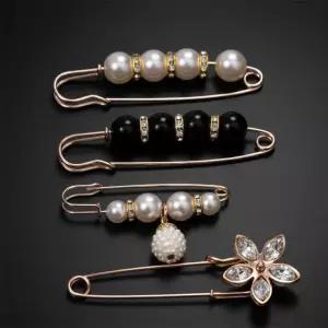 4종 세트 로맨틱 가디건 고정핀 허리 조절 옷핀 브로치
