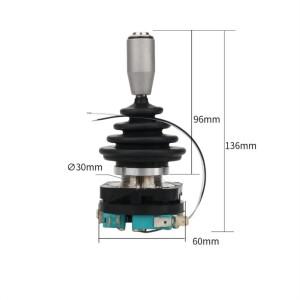 푸시 버튼 스위치가 있는 조이스틱 순간 4 래칭 로커 모노레버 크로스 HKF4-11A-4 30mm