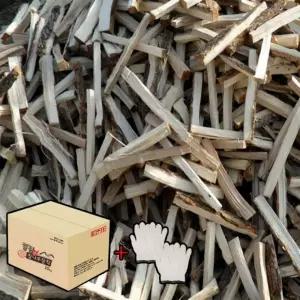 참나무장작 1박스 장갑 2켤레 세트 캠핑 난로 다용도