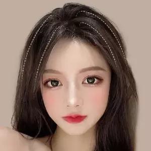 웨이브머리 여성 볼륨 가발 롱 머리 여자 붙임 헤어 피스