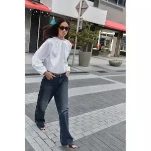 [국내배송] 자라 ZARA 벌룬 포플린 셔츠 - 화이트 956980