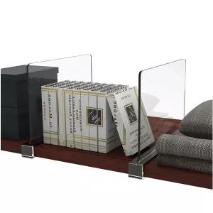 선반 아크릴 공간분리 파티션 클립형 책장 칸막이 2P