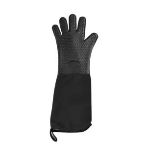 긴 오븐 장갑 베이킹 바베큐 주방 캔버스 두꺼운 냄비 미끄럼 팔꿈치 내열 제빵 긴오븐장갑