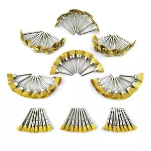 메리랜드 와이어 브러시 드멜 72팩용 미니 컵 각 24팩 엔드 회전 펜 휠 액세서리 황동 폴란드 RMTA072C2