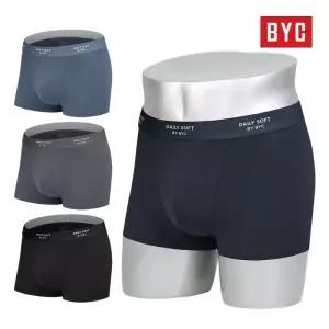 BYC 남성용 프리미엄 소프트 남자 드로즈 팬티 4종 세트 비와이씨 1831886