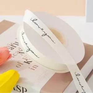 데코리본 아이러브유 면 레터링 리본 끈 20mm