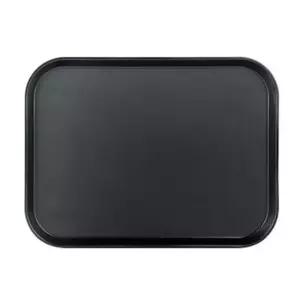 업소용쟁반 논슬립 쟁반 서빙 카페 손잡이 사각 블랙 중 1P