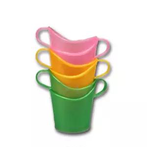 파스텔 종이컵 받침 손잡이 커피 컵홀더 10p