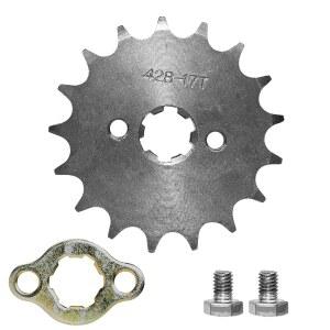 428-17T 오토바이용 프론트 엔진 스프로킷 키트 17mm 50cc-160cc 중국 ATV 쿼드 더트 바이크 고 카트(17T)와 호환됩니다