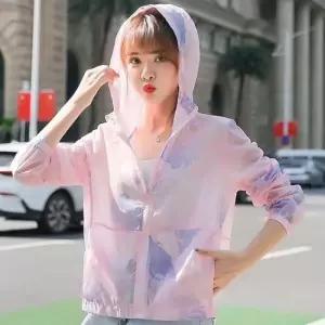 [신상오픈런]물나염 알록달록 슬림 시스루 후드집업 살안타점퍼 (30493686)