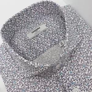 [레노마]일반핏/린넨 혼방 리프 프린트/와이드카라 긴소매 셔츠 RMLSG1052 NY_US