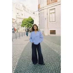 [국내배송] 자라 ZARA 오버사이즈 옥스퍼드 셔츠 - 블루 957021