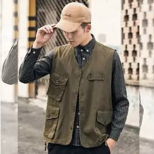 키밍 남자 포켓 야상 베스트 조끼 레저 낚시 등산자켓_20482592_667501