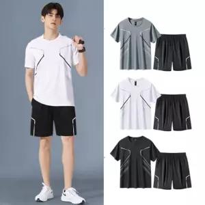 스포츠 반팔트레이닝복 여름운동복 반팔반바지상하세트 트레이닝 시원 세트