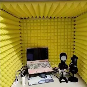 미니 가정용 간이부스 조립식 방음 상자 책상 부스 방송장비 1인용