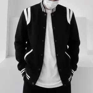 오버핏 베이직 스타디움 남성 모던 야구점퍼 IS-JK52