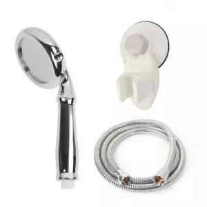 피오레 샤워기 고급메탈호스 B세트 1.5m/절수형 헤드 욕실 거치대 샤워기걸이 흡착식 고압 호스 호수 목욕