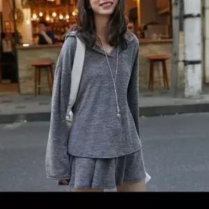 치마 여자 후드 투피스 세트 반바지 와이드 트레이닝_20434760_667501