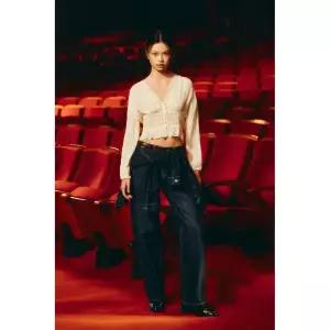 [국내배송] 자라 ZARA 거즈 레이스 셔츠 - 바닐라 957077