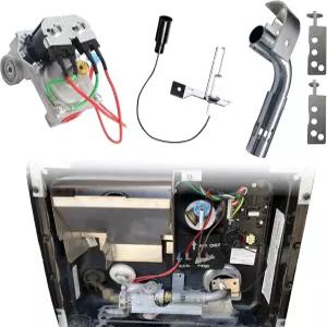 앳우드용 RV 온수기 교체 부품 키트 점화기 가능 93844 밸브 탱크 91638 6갤런 GC10A4E 버너 솔레노이드