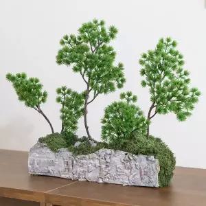 아트박스/플라워트리 스칸디아모스 공기정화식물 센터피스 솔가지 35cm