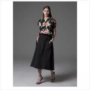 [하프클럽/올리비아로렌]올리비아로렌 HC04 밴딩 플레어 스커트 VVCDK5M4181