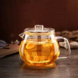 국산 내열유리 차포트 티솥 허브 차 우림 차도구