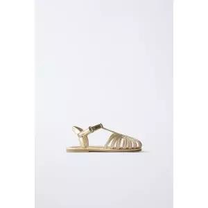 [국내배송] 자라 ZARA 메탈릭 비치 샌들 - 골드 970407