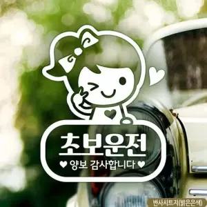 초보운전 반사 셀리 초보자동차스티커 차량용스티커