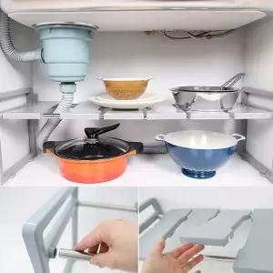 주방정리대부엌용품 싱크대수납하부장정리 보관 정리 냄비
