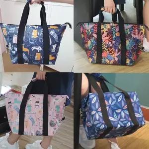 마켓백 여행용가방 일러스트 보냉백 피크닉 가방 트래블백