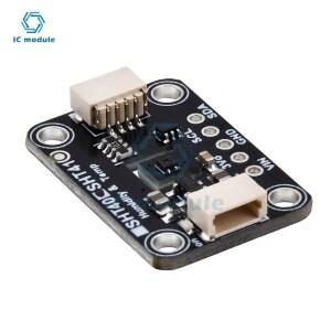 SHT40 온도 습도 센서 모듈 마이크로 컨트롤러 I2C 브레이크 아웃 3V 5V Arduino 용 핀 포함 검정색