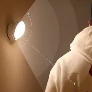 [원일안전] 센서등 마그네틱고정 인체감지 무선 휴먼바디 조명 LED 거실 계단 복도 라이트 화장실 (본품)