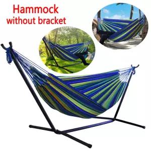 야외 편리한 휴대용 캔버스 해먹 스탠드 다기능 실용적인 캠핑 수면 스윙 매달린 침대 정원 가구