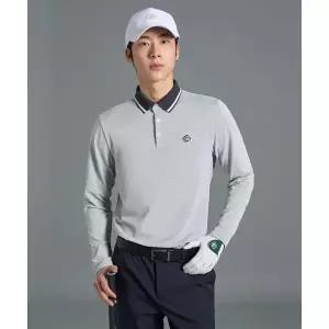 빈폴 BEANPOLE GOLF 남성 투톤 피케 긴소매 칼라티셔츠 그레이 BJ6241B113 290216